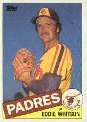 1985 Topps Baseball Cards      762     Eddie Whitson